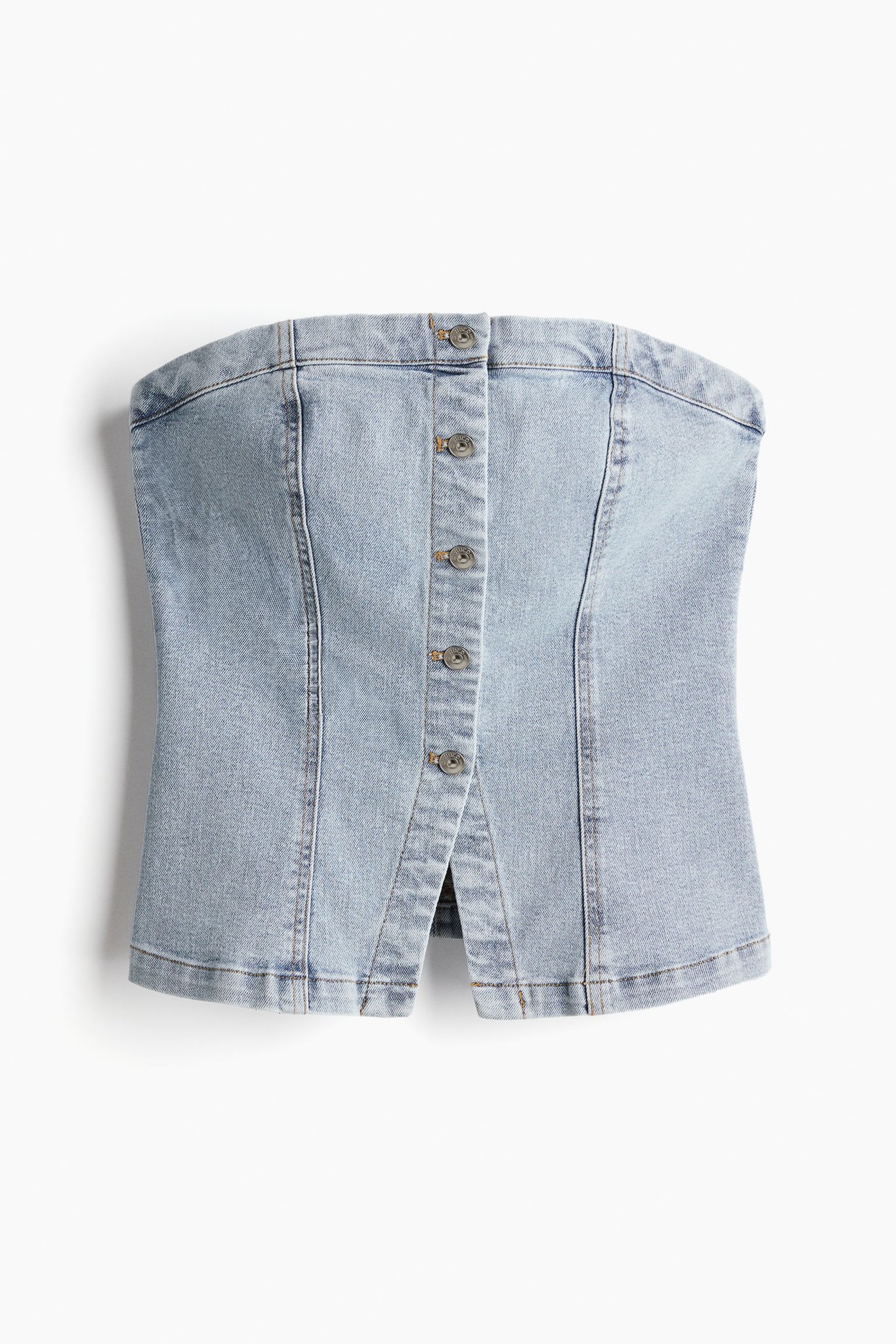 Bandeau-Top aus Denim