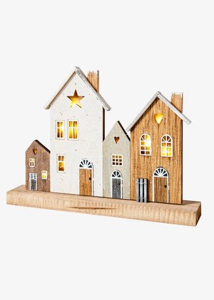 LED-Deko-Objekt Häuser