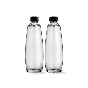SodaStream DuoPack Glasflache, Ersatzflaschen geeignet Wassersprudler Duo, 2X 1L Fassungsvermögen, S