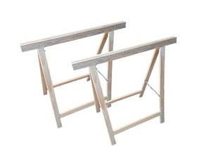 2er Set Holz-Arbeitsbock oder Tapezierbock 2-sprossig