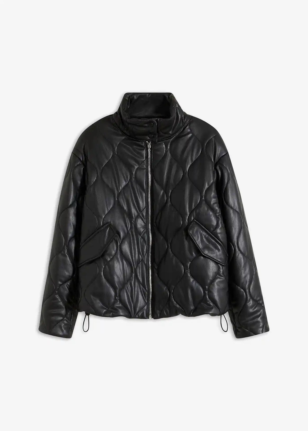 Steppjacke aus Lederimitat