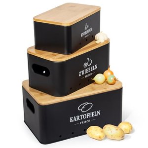 Theo&Cleo Kartoffel Aufbewahrungsboxen im 3er-Set