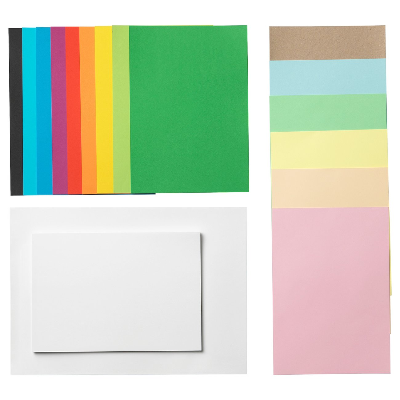 MÅLA Papier - versch. Farben/verschiedene Größen