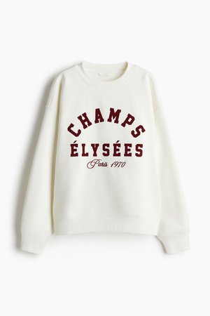 Sweatshirt mit Textmotiv