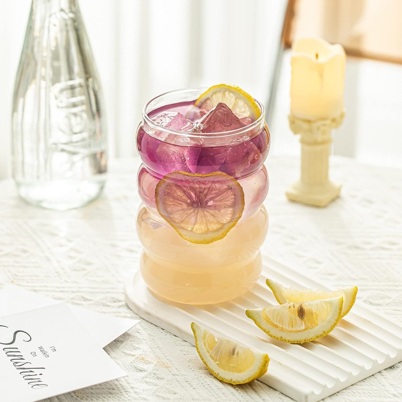 Gerippte Trinkgläser