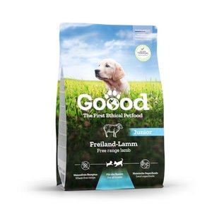 Goood 60854 - Junior - Freilandlamm und nachhaltige Forelle - Hunde-Trockenfutter für Welpe und Jung