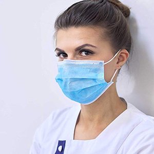 Mund-Nasenschutz Masken 50x + 1 Stoffmaske waschbar 100% Baumwolle