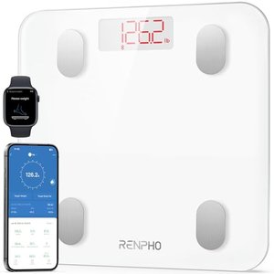 RENPHO Körperfettwaage, smarte Bluetooth-Personenwaage mit App