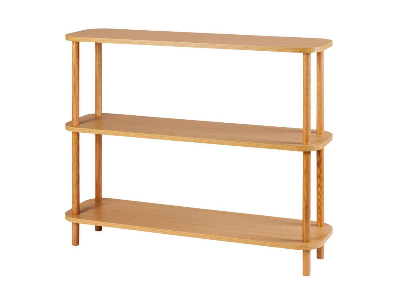 Regal mit abgerundeten Ecken