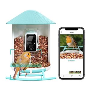 BIRDFY Vogelfutterspender mit Kamera, Vogelhaus mit Kamera, Futterstationen für Wildvögel, Vogelfutt