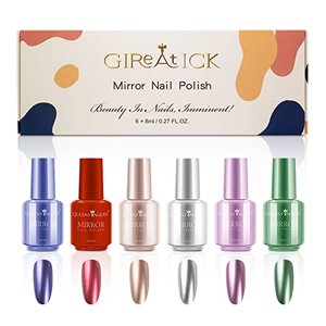 Gireatick 6 Farben Set Metallic Nagellack