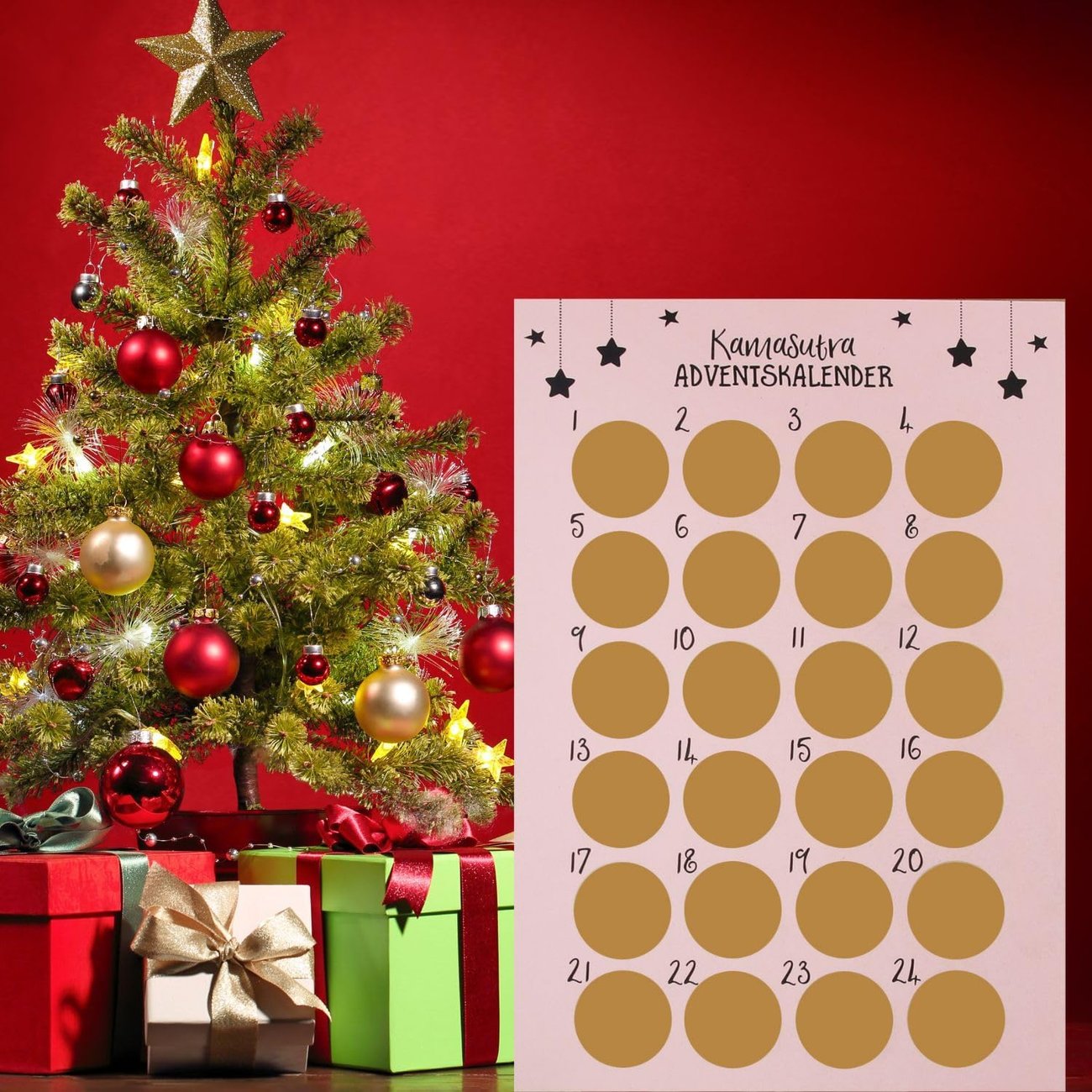 Kamasutra Adventskalender-Rubbelkarte
