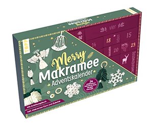 Adventskalender Merry Makramee: Material für 24 Makramee-Projekte. Mit Anleitungsbuch