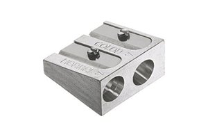 FABER-CASTELL 185710 - Doppelspitzer Metall für Farb und Kreidestifte