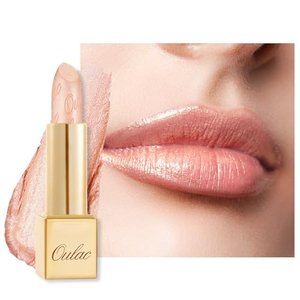 OULAC Lippenstift Metallic Glanz Finish, Pfirsich