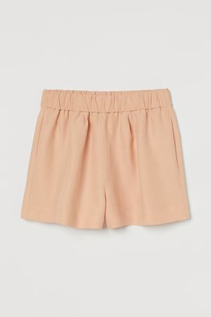 Shorts aus Leinenmix