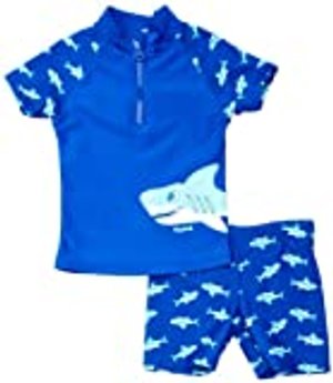 Playshoes Jungen UV-Schutz Bade-Set Hai Badeshorts