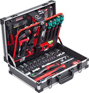 Meister Werkzeugkoffer 131-teilig mit Knipex & Wera