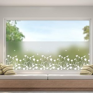 dktie Milchglasfolie Blumenmuster