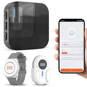 DAYTECH Notrufknopf für Senioren auf Handy, WiFi