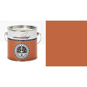 Hossi's Wholesale 2,5 Liter Colourcourage Wandfarbe Retired Buoy Orange