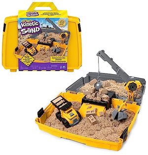 Kinetic Sand - Baustellen Koffer mit Sand