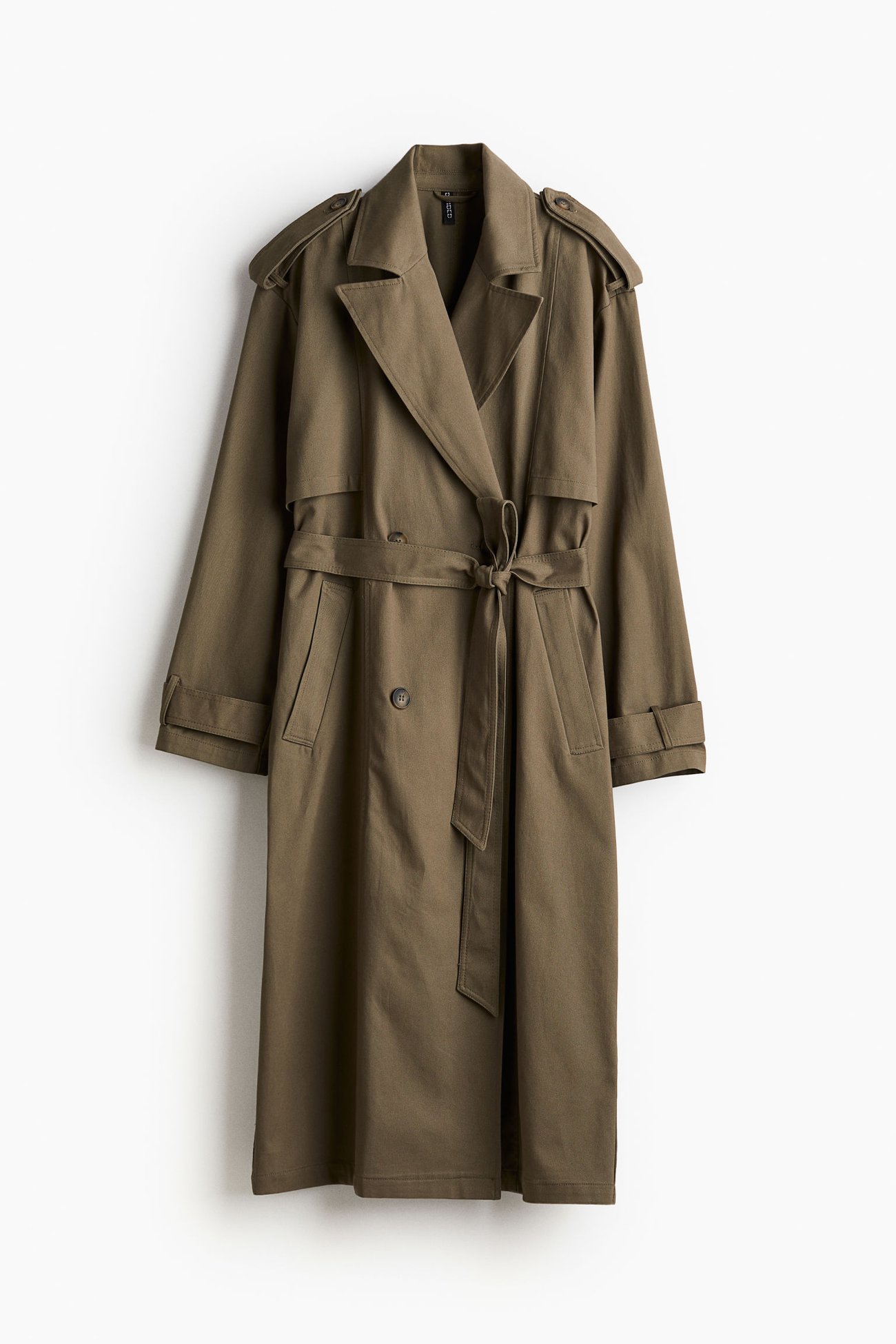 Trenchcoat aus Twill - Grün - Damen