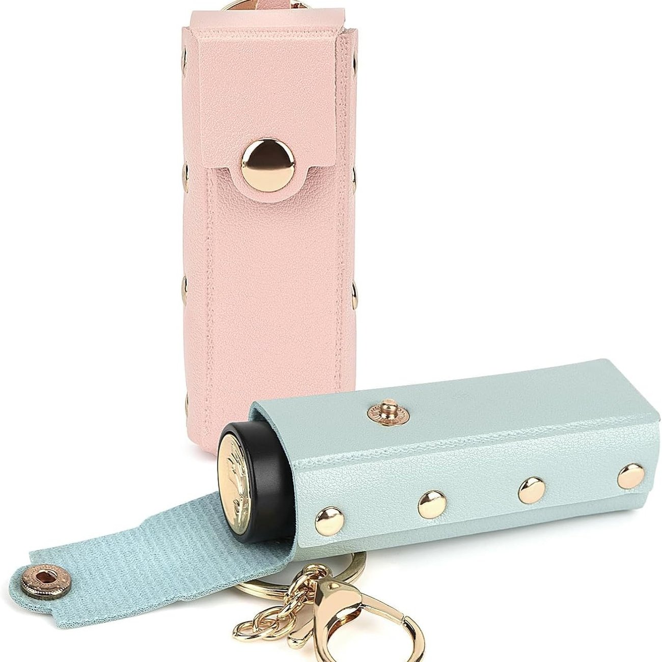 2er-Set Lippenstift-Etui mit Schlüsselring