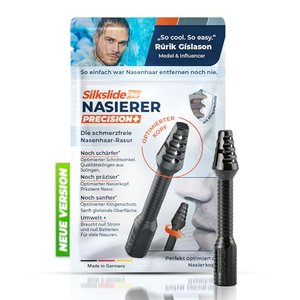 Silkslide Pro® Nasenhaar-Rasierer | Sanft, sicher und gründlich Nasenhaare entfernen | Qualitätsklin