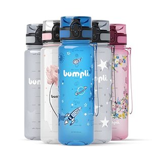 bumpli® Kinder Trinkflasche mit Weltraum-Motiv 