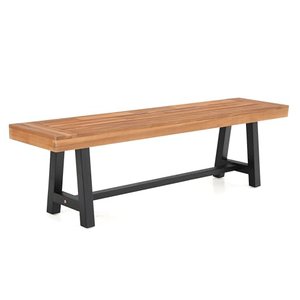 MFSTUDIO Gartenbank 3-Sitzer, 100% Akazienholz