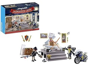 PLAYMOBIL Adventskalender Polizei 71347 Museumsdiebstahl, Adventskalender für Polizeifans, Adventsze