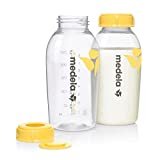 Medela Set mit 250 ml BPA-freien Muttermilchflaschen – Set mit 2 Flaschen zum Abpumpen, Aufbewahren 