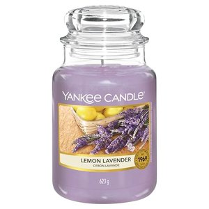 Yankee Candle Duftkerze im Glas (groß) | Lemon Lavender