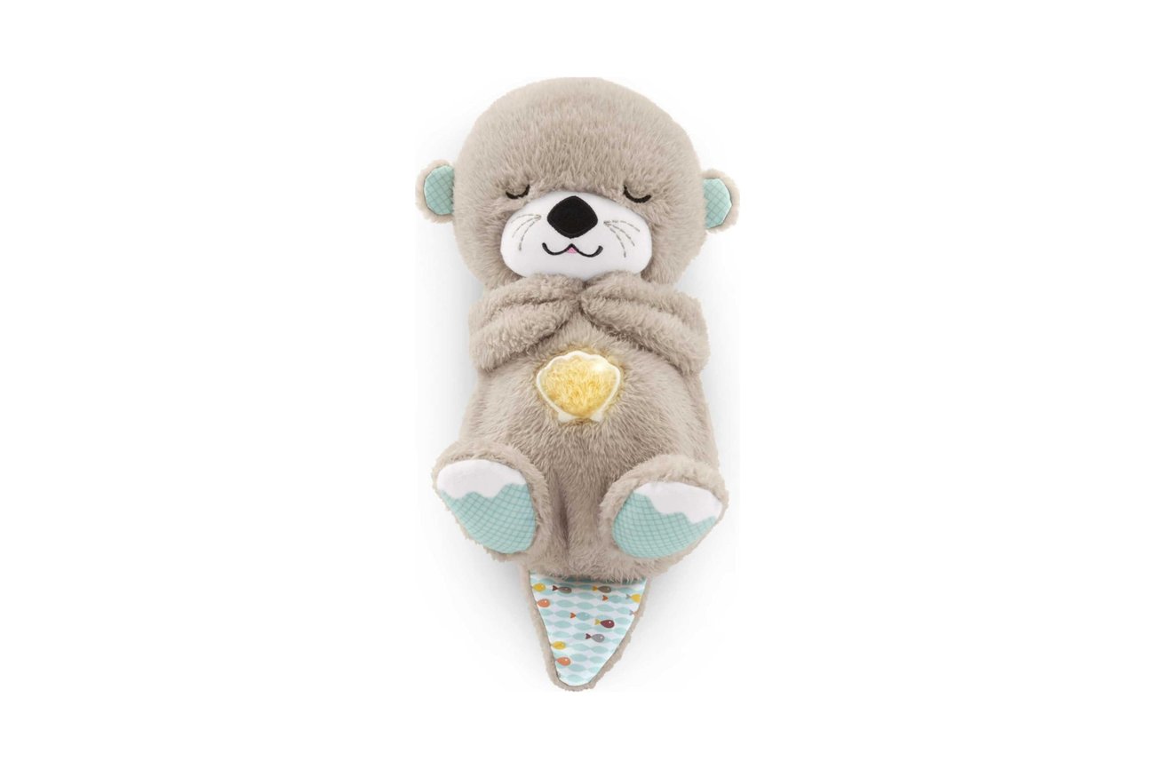 Fisher-Price Schlummer-Otter-Kuscheltier mit Atembewegung und Musik