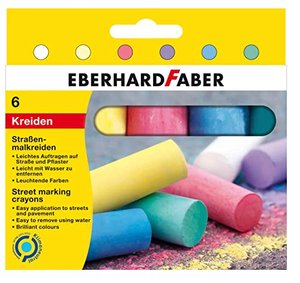 Eberhard Faber - Straßenmalkreiden in 6 Farben