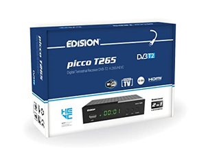 EDISION Picco T265 Full HD H.265 HEVC terrestrischer FTA Receiver T2, (1x DVB-T2, USB, HDMI, SCART, 