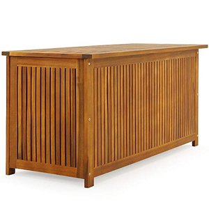 wetterfeste Casaria Gartenbox aus Akazienholz
