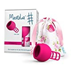 Merula Cup strawberry (pink) - One size Menstruationstasse aus medizinischem Silikon