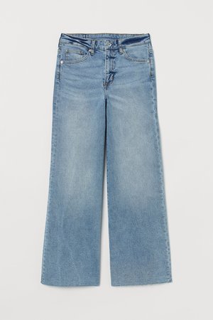 Wide High Ankle Jeans