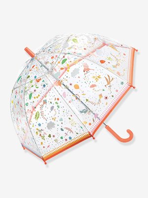 Djeco Transparenter Kinder Regenschirm KLEINE FREUDEN