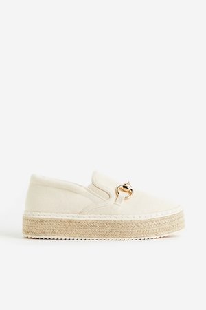 Espadrilles mit Plateau