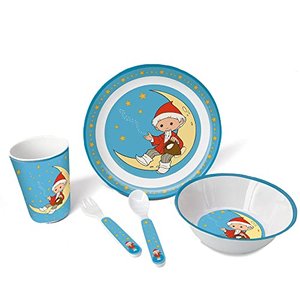 Trötsch Sandmännchen Kindergeschirr Set 5 teilig: aus Melanim