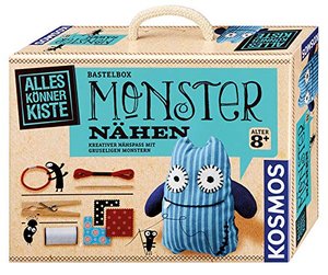 KOSMOS AllesKönnerKiste Monster nähen für Anfänger – DIY-Bastelset für Kinder ab 8 Jahren 