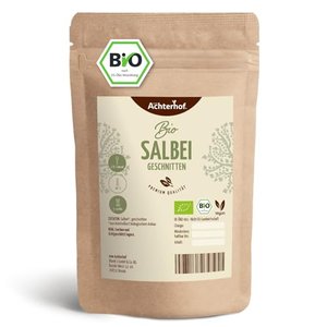 Salbei Bio 250g | Salbeiblätter getrocknet und geschnitten (Bio-Qualität) / Salbeitee