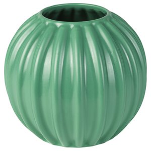SKOGSTUNDRA Vase - grün 15 cm