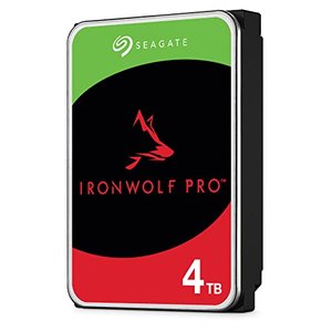 Seagate IronWolf Pro - NAS-Festplatte 4 TB HDD, 3.5 Zoll, 7200 U/Min, CMR, 128 MB Cache, SATA 6 Gb/s