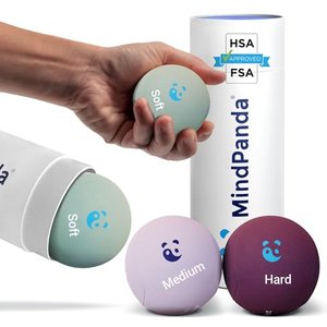 MindPanda 3x Stärkender Gel Stressball Setz | Anti Stress Bälle Mit Verschiedenen Stärken Und Größen