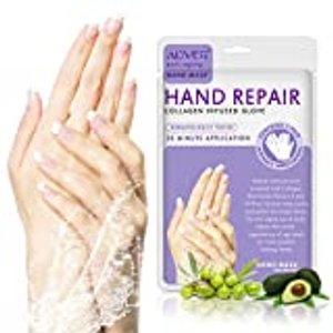 3 Paar Feuchtigkeitsspendende Handschuhe, ALIVER Hand Skin Repair Renew Mask for Dry, Aging, Cracked