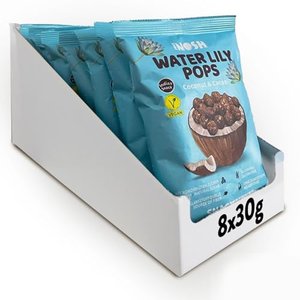 Just Nosh Water Lily Pop – Kokosnuss & Kakao (240 g) – Snacks für Kinder, Erwachsene und Jugendliche